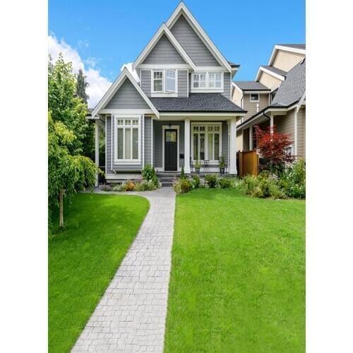 Wedding yard backgrounds art photo vinyl retro beautiful villa photography backdrop for photographer studio accessories LV-108