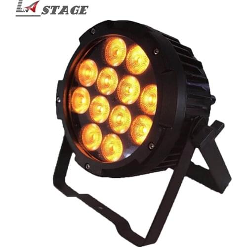 Free Shipping Waterproof IP65 Projector 12X18W 6in1 Color DJ Battery Power Wireless DMX LED Par Projector Wash Uplight