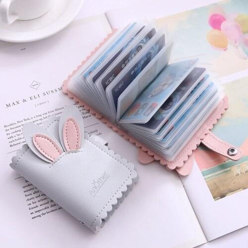 Multi Card Position Card Bag Womens Anti Demagnetization Card Cover Girl Student Korean Version Lovely Card Pack Credit Card