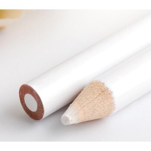 2 x Rhinestone Pickup Pencils White Wooden Drill Rhinestones Nail Tools 17.7cm