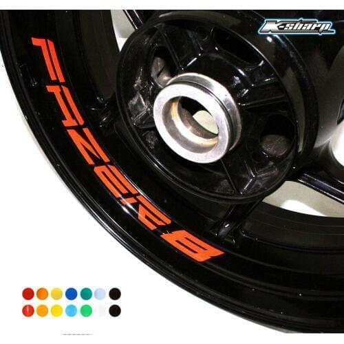8 X CUSTOM INNER RIM DECALS WHEEL Reflective STICKERS STRIPES FIT YAMAHA FAZER 8