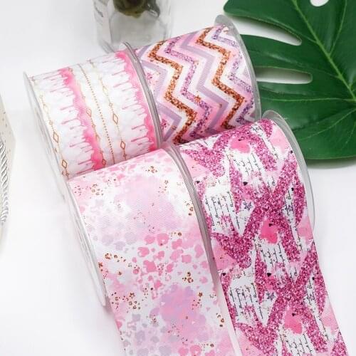 DIY Stripe Printed Grosgrain Ribbon For Craft Supplies Sewing Accessories 5 Yards. 48061