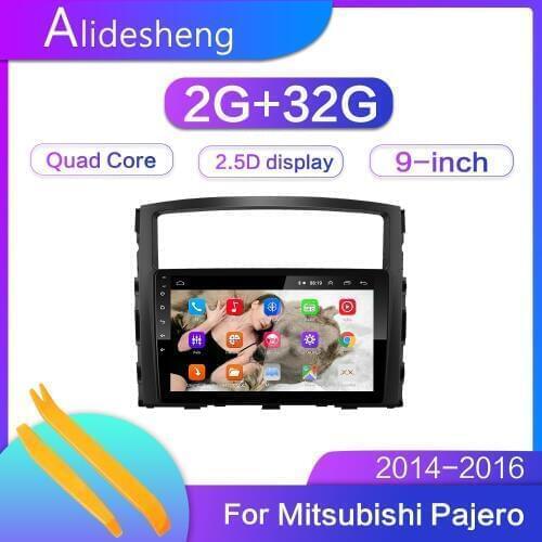 2.5D 2Din Android 8.1GO car dvd Multimedia player GPS for Mitsubishi Pajero V97 2006-2014 Radio navigation Radio BT WiFi