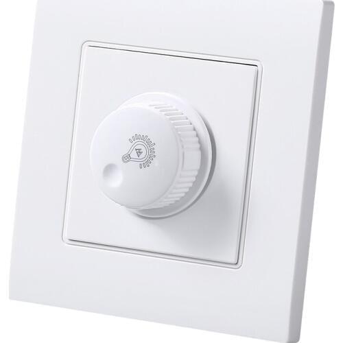 White 86 type PC panel High power 200W incandescent LED light brightness regulator Knob thyristor steel wall Rotary switch