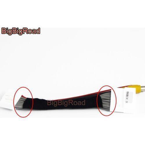 BigBigRoad For Mazda CX-5 CX5 CX 5 2012- 2017 Car Adapter Connector Wire Cable Rear View backup Camera Original Video Input RCA