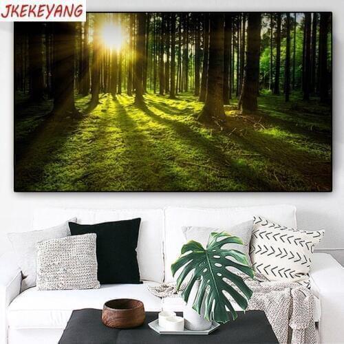 Large 5D DIY square/round Diamond painting Forest landscape Cross Stitch Diamond Embroidery Pattern Rhinestone J2741