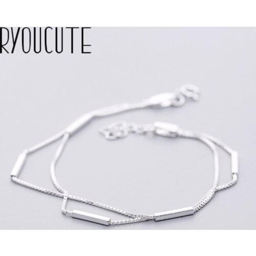 Brand Fashion Silver Color Multi-layer Chains Bracelets for Women Chains Bracelets Summer Beach Jewelry