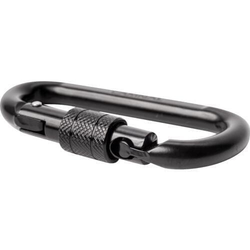 D-Shaped 30KN/5500lbs Screw Locking Carabiner Outdoor Rock Climbing Rescue Climbing Exploring Rappelling Rescue Accessories