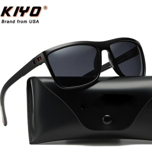 KIYO Brand 2020 New Women Men Square Polarized Sunglasses PC Classic Sun Glasses High Quality UV400 Driving Eyewear 3839