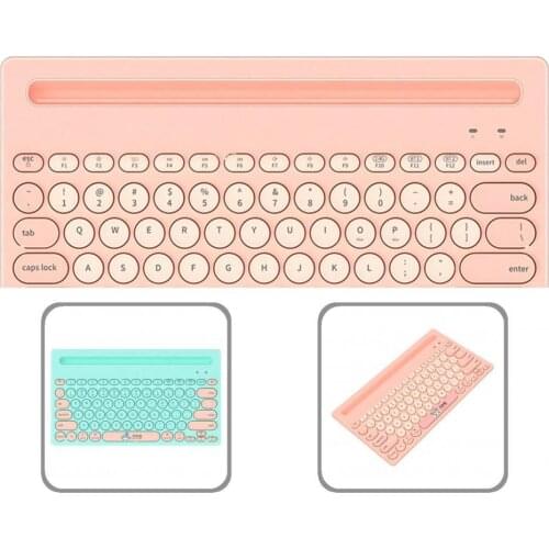 79 Keys AJAZZ Reliable Round Key Wireless Keyboard Lightweight PC Keyboard Quick Response for Desktop