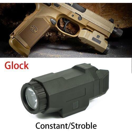 Compact Pistol 200Lumen Light Hunting Gun Weapon Light with 20mm Rail Night Evolution White LED Flashlight for Hunting