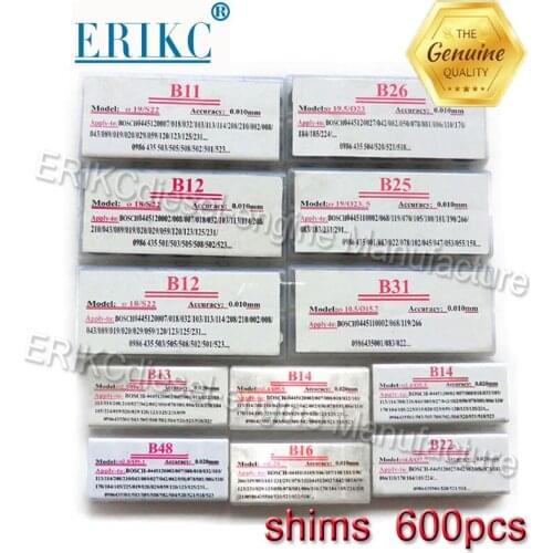 Adjusting shim kit 600 pieces common rail injector ring and Nozzle Spring Shim Box, fuel injector BASE WASHER BOX SET