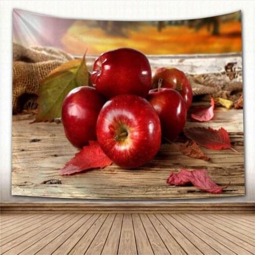 Beautiful Red Apple Fruit Tapestry Wall Hanging Wall Fabric Tapestry Art Home Decoration Sleeping Pad Wall Carpets Dorm Decor