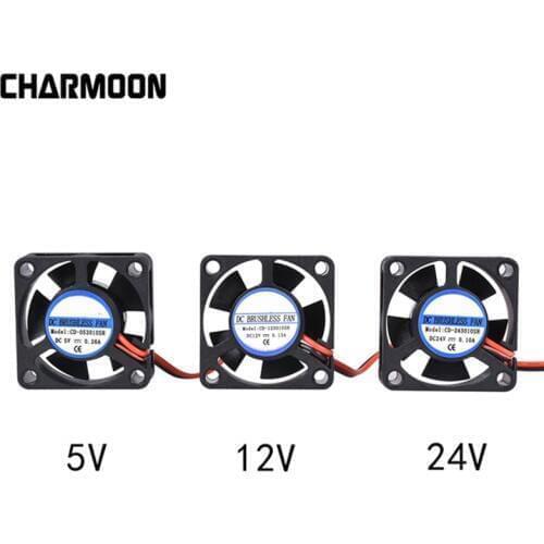 Reprap DC 5V 12V 24V 2Pin Mini Cooling Brushless 3010 Fan 30MM 30x30x10mm Small Exhaust Fan