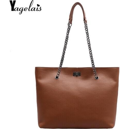 Fashion Ladies Pu Leather Ladies Handbag Women Shoulder Bag Designer Luxury Ladies Handbag Large Capacity Zipper Shoulder Bag