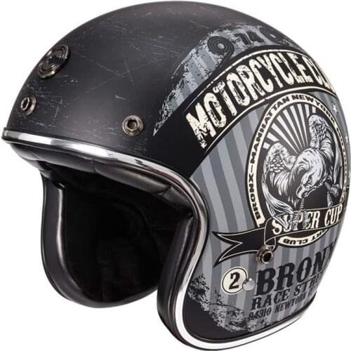 CFR Retro Motorcycle Helmet Mens Motorcycle Half Helmet Motorbike Knight Riding Casco Moto 3/4 Open Face Helmets Oversize 4XL