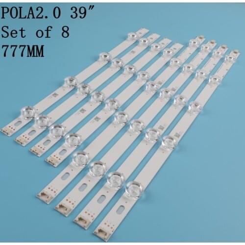 100%New 1set =8pcs(4A+4B) LED backlight bar forTV HC390DUN-VCFP1-21X 39LN5400 39LA6200 LG innotek POLA 2.0 POLA2.0 39"A/B type