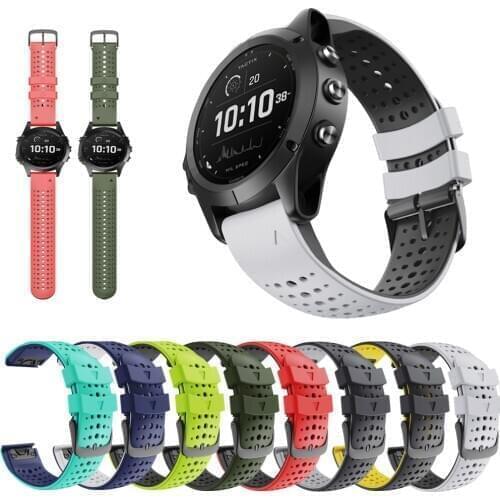 Camouflage Print Silicone Sport Band Strap For Garmin Fenix 5/5 Plus/6/6Pro/935/945 22mm Replacement Strap Rubber Bracelet Belt