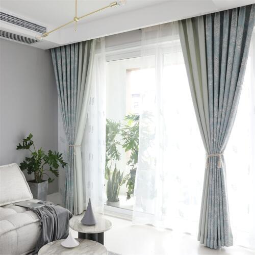 Modern Tree Printed Blackout Curtains for Living Room Bedroom High Shading Window Drapes Custom Made