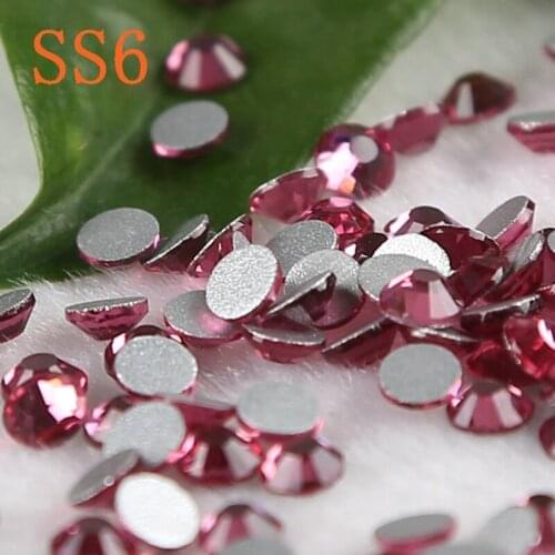 SS6 FUCHSIA COLOUR NON HOT FIX RHINESTONE NAIL ART RHINESTONES