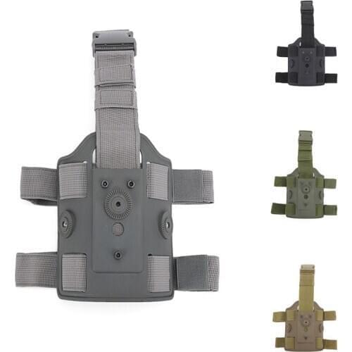 Outdoor Tactical Leg Platform Device Double Strap Quick Drop Leg Holster Gun Case Military Accessories Pistol Holster Paddle