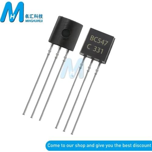 100PCS BC547 TO92 BC547C TO-92 547C Triode Transistor New