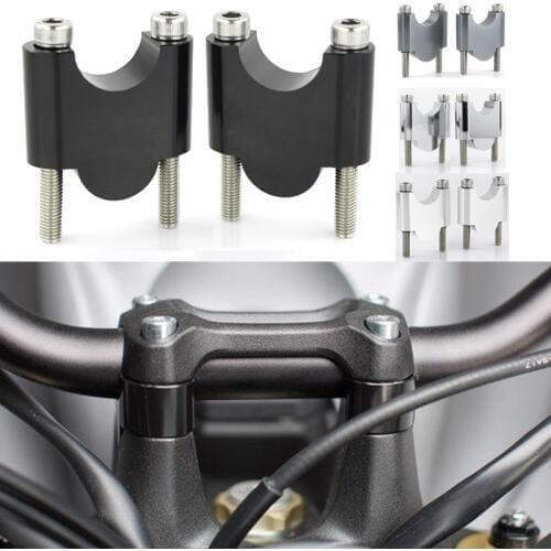 1 1/8" 28mm Handlebar Risers Aluminum Fat Bar Riser Universal For Triumph Kawasaki Honda Yamaha Suzuki BMW KTM Ducati Aprilia