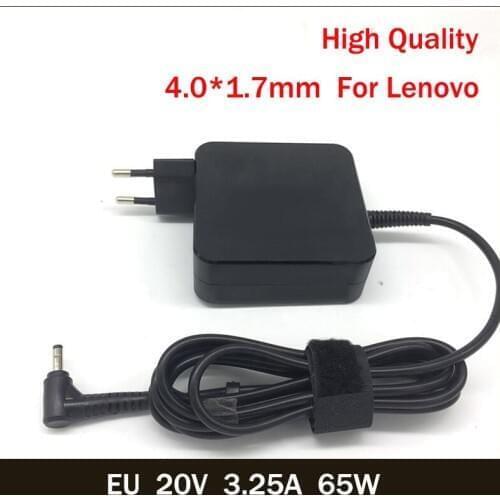 EU 20V 3.25A 65W 4.0*1.7mm AC Laptop Charger For Lenovo IdeaPad 100-15 B50-10 YOGA 710 510-14ISK Notebook Power Adapter