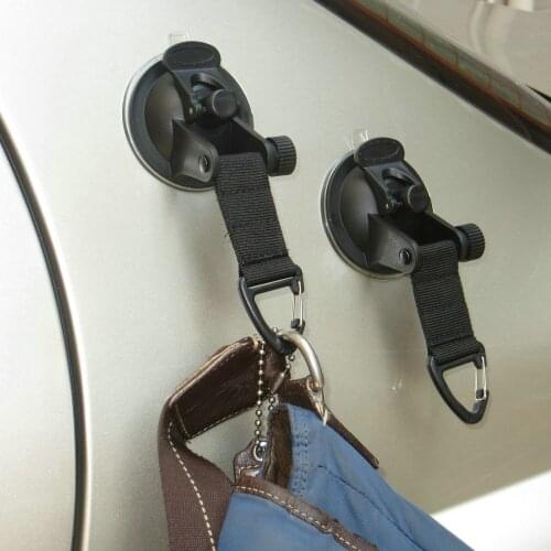 2 pk Suction Cup Tie Downs, for Bathroom, Kitchen Accessories, Wreath, Bird Feeder, Christmas Lights and More