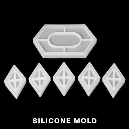 1 Set of Silicone Mold Hexagon Jewellery Storage Tray Silicone Mold Resin Casting Mold DIY Making Crafts