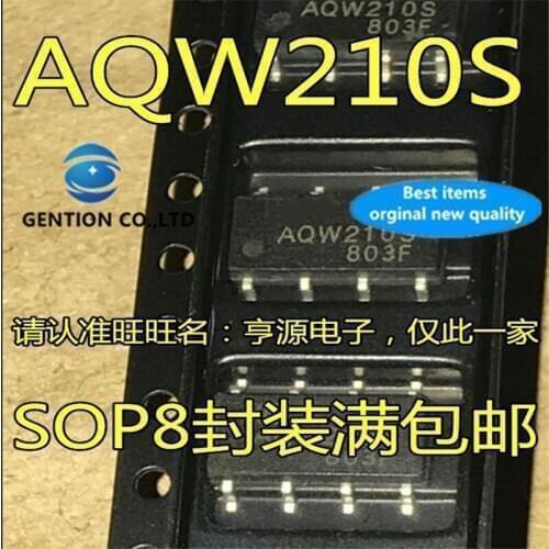 10Pcs AQW210S AQW210SX AQW210 SOP8 Optocoupler solid state relay in stock 100% new and original