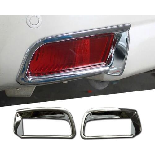 2 Pcs ABS Chrome Rear Fog Lamp Cover For Toyota Land Cruiser Prado FJ150 FJ 150 2010-2019 Rear Fog Light Trim Frame