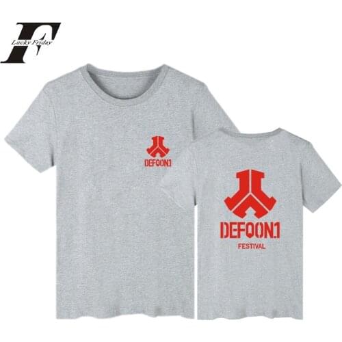 2017 hit hop Defqon 1 Casual White fitness T Shirt men Women Summer Big Music DJ funny T ShirtS Cotton Tracksuit clothing