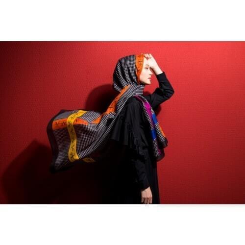 2020 Hot Sale Women 75x200 cm BLACK MIX Pavia Shawl Silky Scarf Muslim Hijab Wrap Female Neck Warm Headband Face Mask Lady