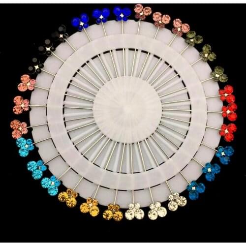 30pcs Hijab Pins Butterfly Crystal Muslim Brooches For Women Scarf Pins Jeweley Brooch