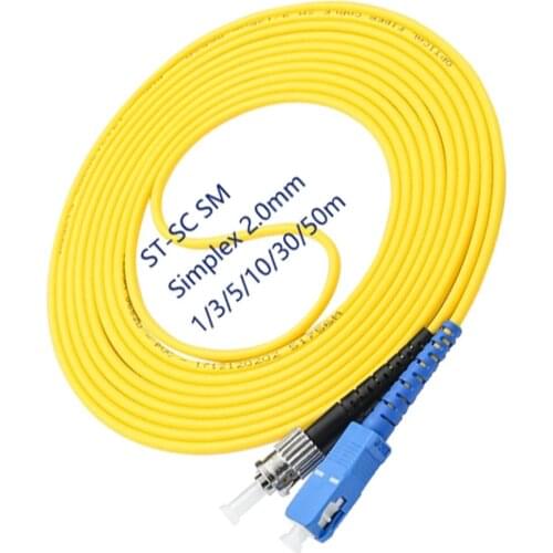 5PCS/bag SC/ UPC-ST/ UPC Simplex mode fiber optic patch cord Cable 2.0mm or 3.0mm FTTH fiber optic jumper cable
