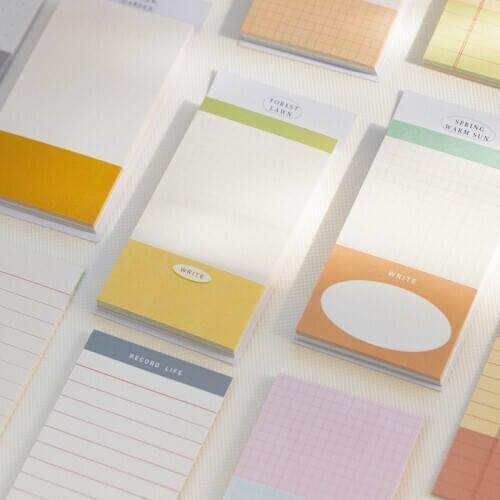50 Sheets Cute Dream Garden Series Memo Pad Grid Message Notes Decorative Notepad Note Check List Stationery Office Supplies