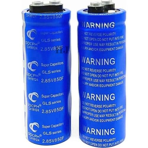 6PCS Supercapacitor 2.85V850F can replace 2.7V500F welder capacitor super farad capacitor