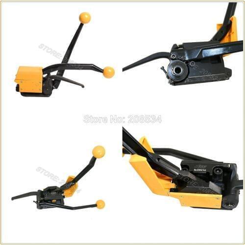 A333 Portable Manual Seal free Steel Strapping Tool without Seals Steel Banding Machine For 13-19mm
