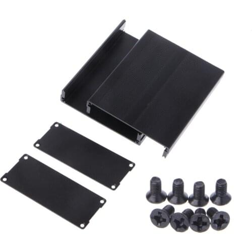 Aluminum Box Enclosure DIY Electronic Project Black Instrument Case 120x97x40mm