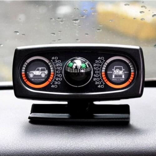 Car Level Wave Instrument Car compass balancer car level meter slope meter SUV guide ball Car Special Slope instrument Tilt