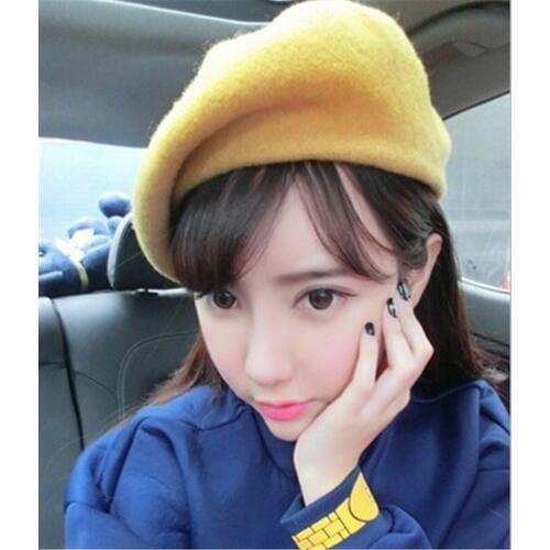 Berets 2018 Solid New Brand Casual Unisex Men Women Wool Warm Beret Beanie Hat Cap French Style 11 Colors