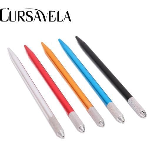 Cursavela Professional Semi Permanent Makeup Tattoo Machine Pen Beauty Cartridge Eyebrow Lip Microblading Tattoo Mini Manual Pen
