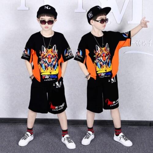 Children Clothes 2021 Summer Baby Boys Clothes Cartoon Fox Tshirt+Shorts Outfit Kids Clothes Boys Sport Suit Boys Clothing Sets