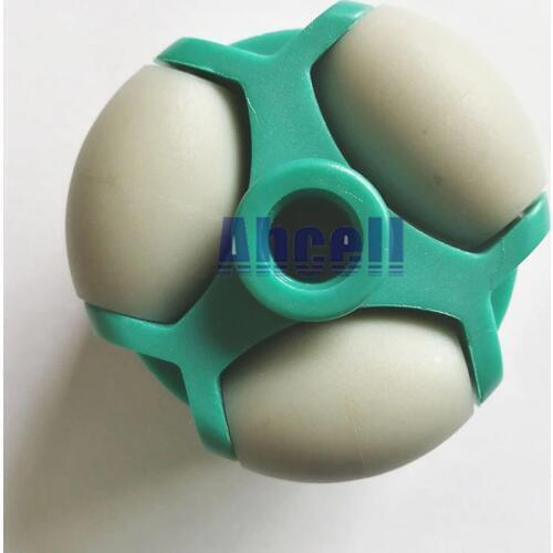 50mm double roller layers Plastic Robot Omini track bearing conveyor transfer line robot Omni Directional Toy skate wheel