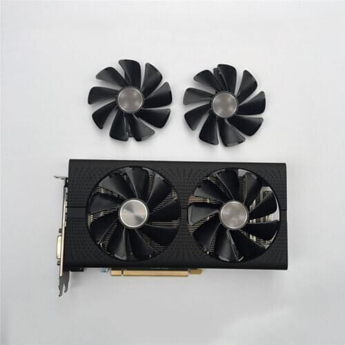 Graphics Card Cooler GPU Fan Cooling Fan Replacement for Sapphire RX470 RX480 RX570 RX580 RX590 Accessories