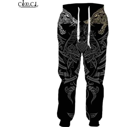 HX Newest Popular Viking Tattoo Trousers Men Women 3D Print Casual Fashion Sweatpants Harajuku Jogging Pants Drop Shipping