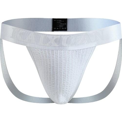 Men Underwear Sexy Jockstrap G-string Thongs Sexy Bikini Backless Cuecas U Convex Pouch Male Panties Thongs