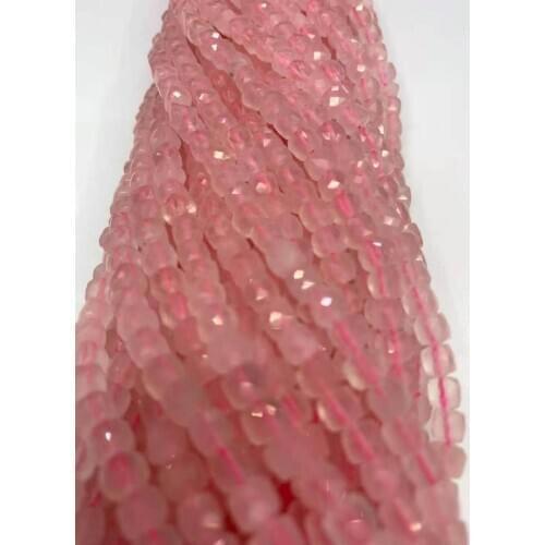 Natural 5x5 powder crystal cutting corner cube cutting corner cube accessories accessories semi-finished JEWELRY beads DIY bouti