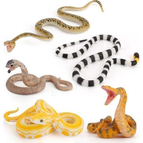 New Animal Model Simulation Wild Reptile Model Children Cognitive Cobra Toy Accessories Childrens Leisure Educational Toys